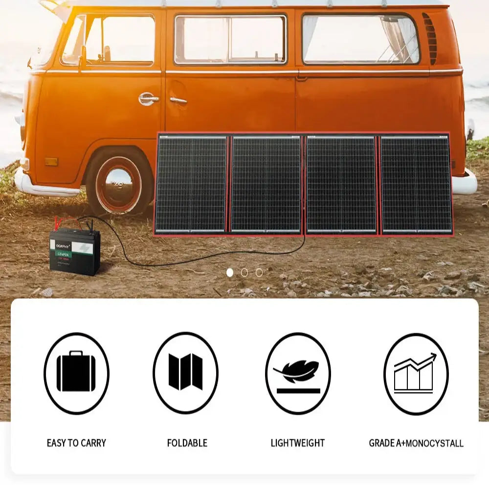 Flexible Foldable Solar Panel for Travel & Phone