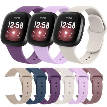 Flexible Silicone Wristband for the Fitbit Versa 4 (available in 17 colours)