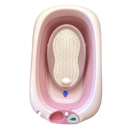 3 in 1 Foldable Baby Bath Tub & Bath Seats -Pink
