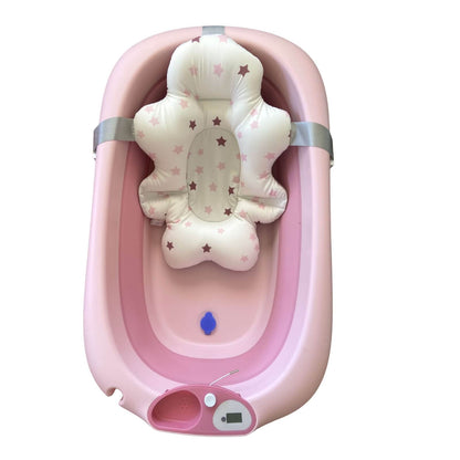 3 in 1 Foldable Baby Bath Tub & Bath Seats -Pink