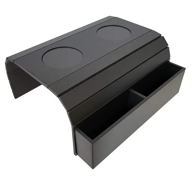 Foldable Bamboo Sofa Armrest Table with Cup Holder (2 colours available)