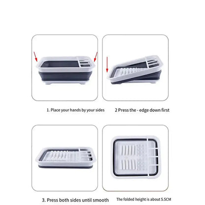 Foldable Dish Rack & Sink for RV, Camper & Boat