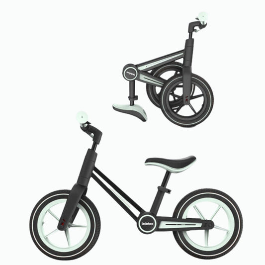 Premium Foldable & Adjustable Green Racing Balance Bike | Birthday Gift for Kids Aged 2-5 for Kids Aged 2-5