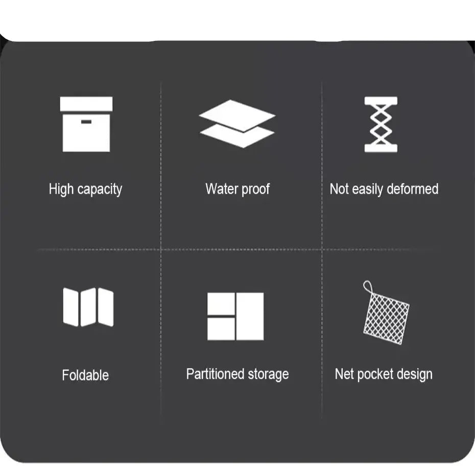Foldable Waterproof Vehicle Storage Organizer (3 sizes available)