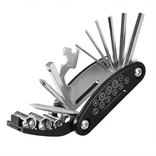 Folding Bike & Motorcycle Repair Tool Kit (16 in 1)
