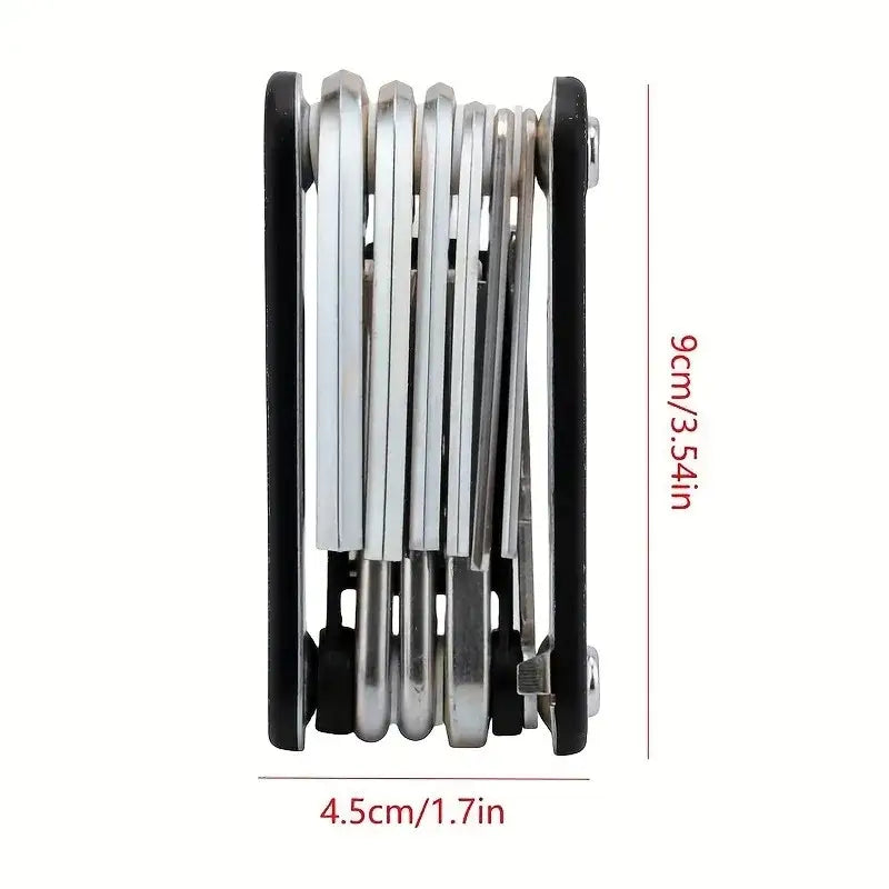 Folding Bike & Motorcycle Repair Tool Kit (16 in 1)