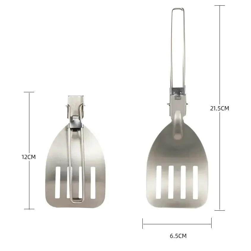 Folding Stainless Steel Camping Spatula