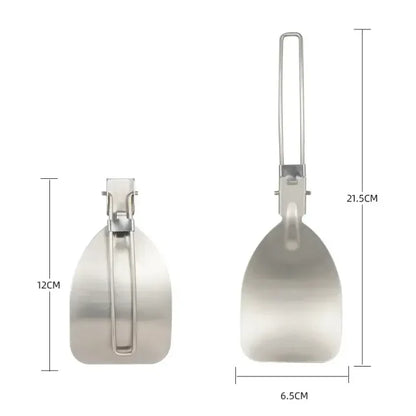 Folding Stainless Steel Camping Spatula