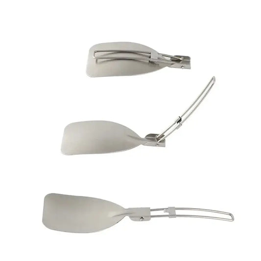 Folding Stainless Steel Camping Spatula