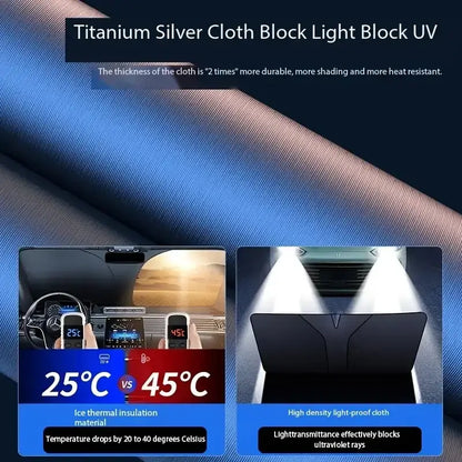 Folding Car Window Sunshade Cover