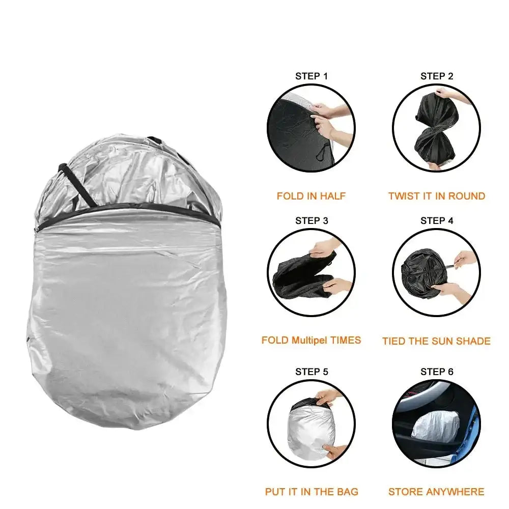 Folding Car Windshield Sunshade Anti-UV Visor (2 sizes available)