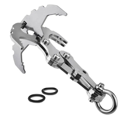 Folding Stainless Steel Grappling Hook – Outdoor Survival Tool