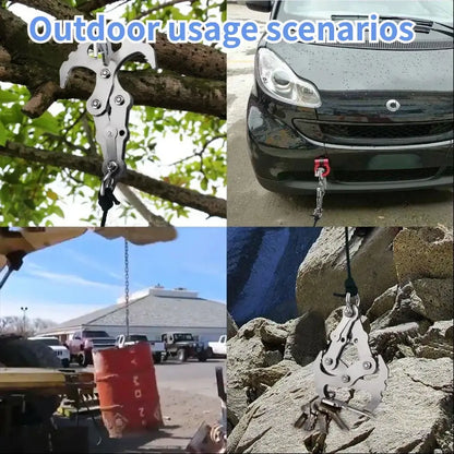 Folding Stainless Steel Grappling Hook – Outdoor Survival Tool