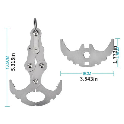 Folding Stainless Steel Grappling Hook – Outdoor Survival Tool