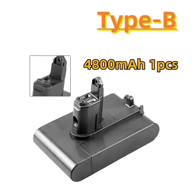 21.6V Replacement Battery & Charger for V6–V8 A/B Type Vacuum Cleaners