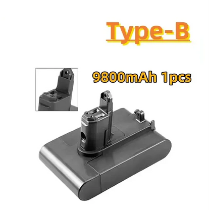 21.6V Replacement Battery & Charger for V6–V8 A/B Type Vacuum Cleaners