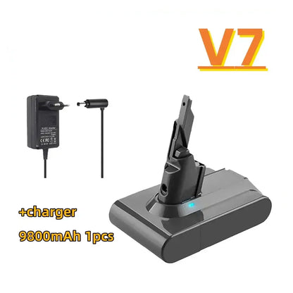 21.6V Replacement Battery & Charger for V6–V8 A/B Type Vacuum Cleaners