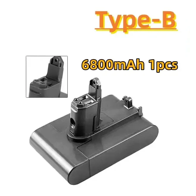 21.6V Replacement Battery & Charger for V6–V8 A/B Type Vacuum Cleaners
