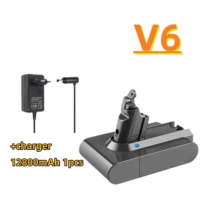21.6V Replacement Battery & Charger for V6–V8 A/B Type Vacuum Cleaners