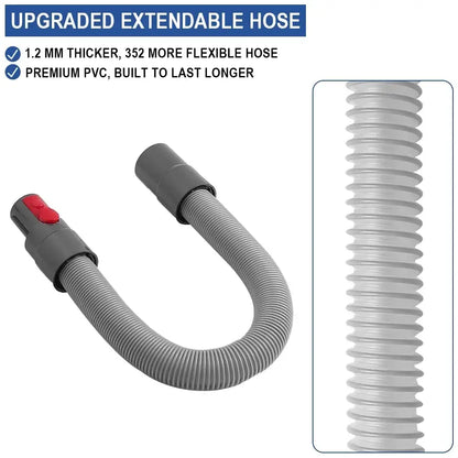 Flat Suction Nozzle & Extension Tube Accessory for V7–V15 Vacuum Cleaners