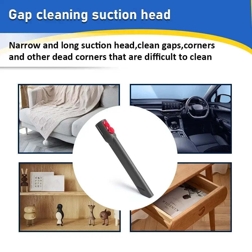 Flat Suction Nozzle & Extension Tube Accessory for V7–V15 Vacuum Cleaners
