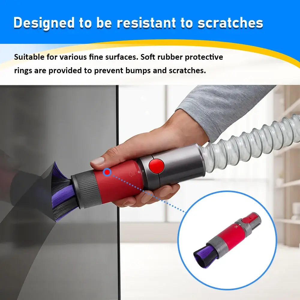 Flat Suction Nozzle & Extension Tube Accessory for V7–V15 Vacuum Cleaners