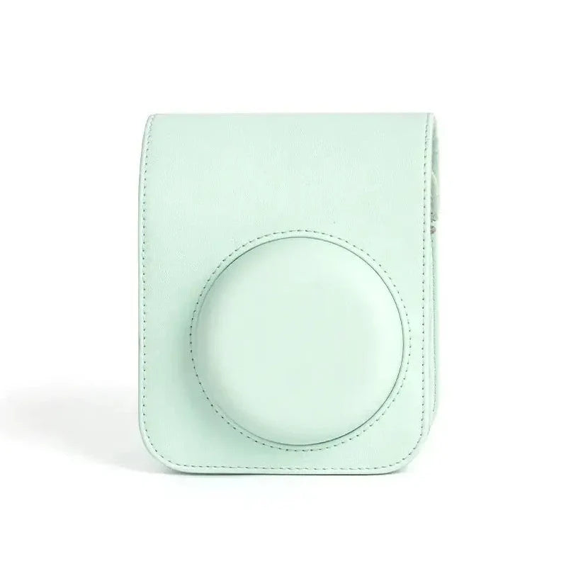 Instax Mini 12 PU Leather Protective Camera Case with Shoulder Strap