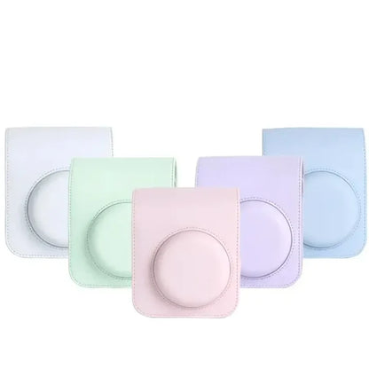 Instax Mini 12 PU Leather Protective Camera Case with Shoulder Strap