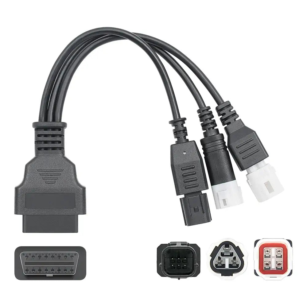 3-in-1 OBD2 Scanner & Battery Tester for Yamaha & Honda Vehicles