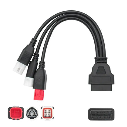 3-in-1 OBD2 Scanner & Battery Tester for Yamaha & Honda Vehicles