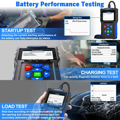 3-in-1 OBD2 Scanner & Battery Tester for Yamaha & Honda Vehicles