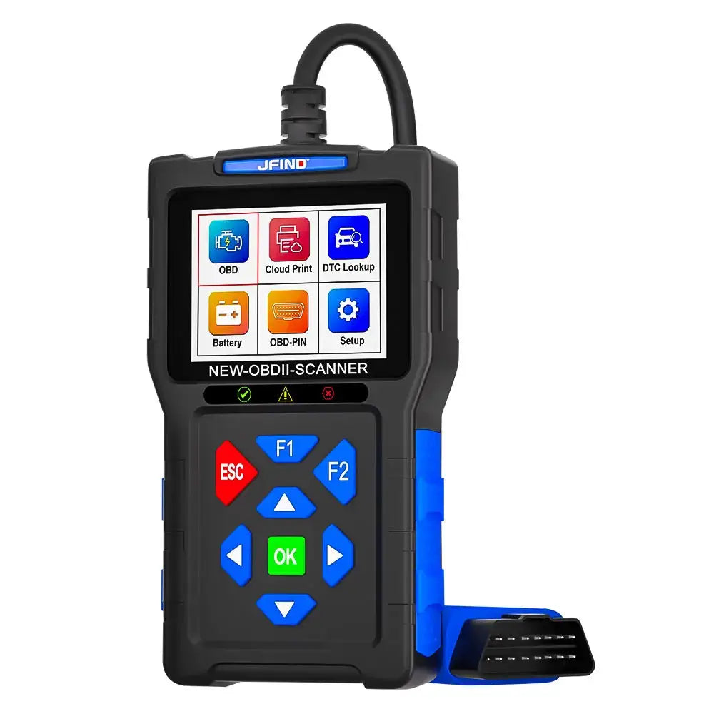 3-in-1 OBD2 Scanner & Battery Tester for Yamaha & Honda Vehicles