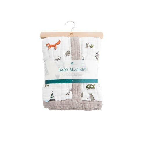 Little Unicorn Cotton Muslin Baby Blanket