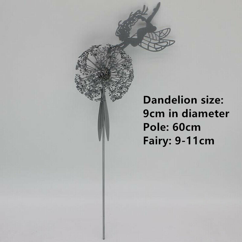 Dancing Fairy Metal Statue Garden Decoration Outdoor Pathway Decorative