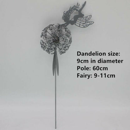 Dancing Fairy Metal Statue Garden Decoration Outdoor Pathway Decorative