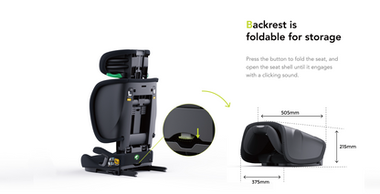 Baby Brightness SecureFit Pro 2 Portable Travel Booster Car Seat Black