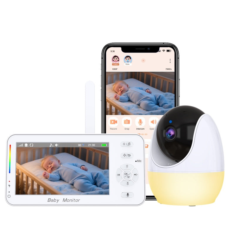 Dual Mode 4.3" Baby Monitor with Night Vision & Motion Detection