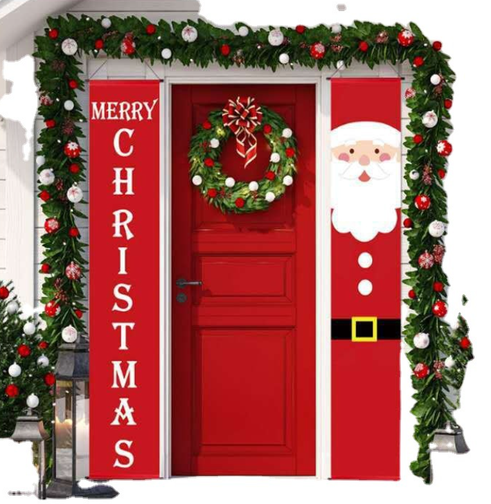 Merry Christmas Decoration Banner Home Outdoor Porch Sign for Xmas Holiday