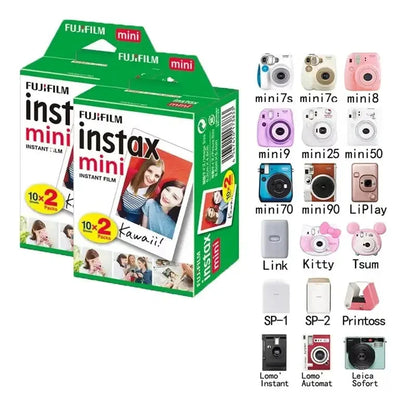 Instax Mini White Edge Instant Film 10–100 Sheets for Fuji Cameras