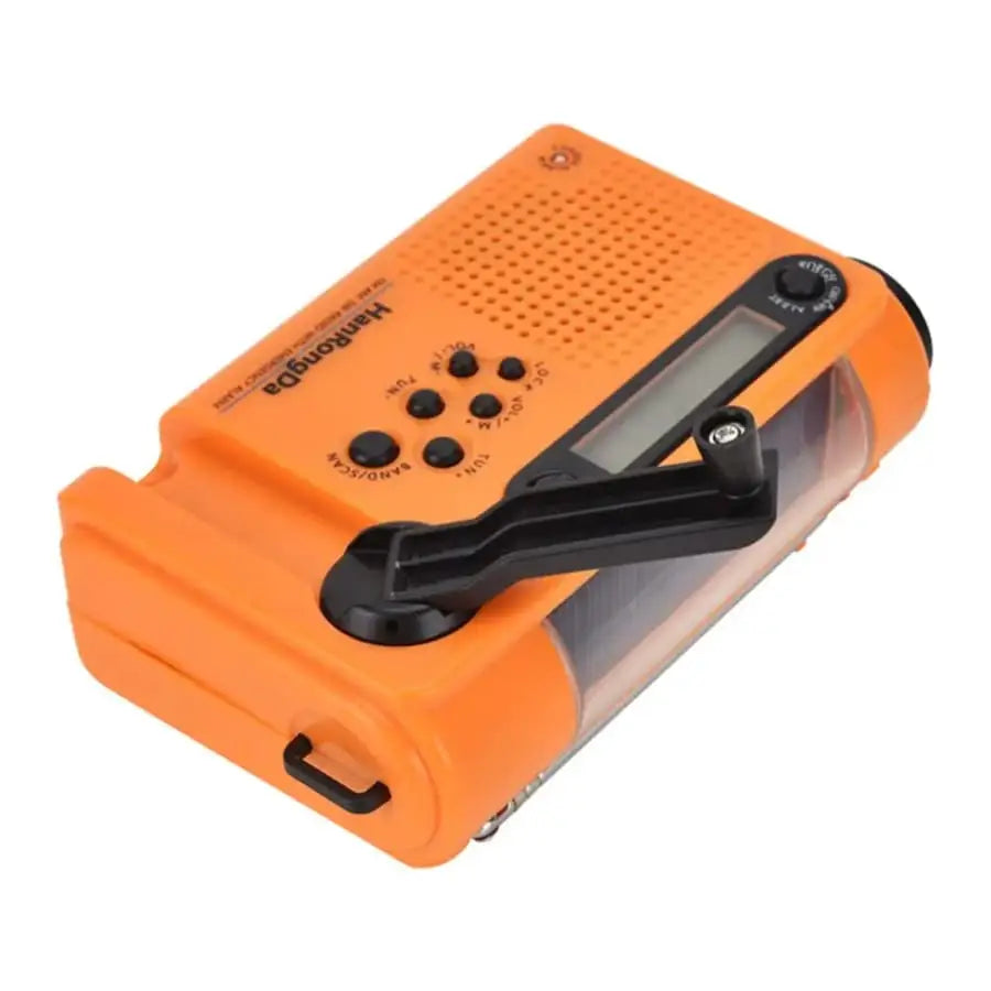 Full Band AM/FM/SW1/SW2 Radio, Torch, Solar Panel & Hand Crank - Power Bank