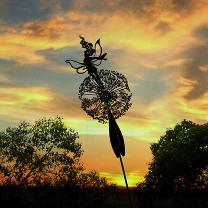Garden Fairy Dandelion Sculpture Statue