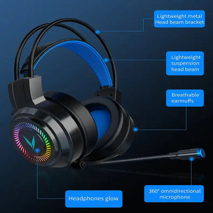G58 G60 7.1 Gaming Headset with Mic & LED (3 colours available)