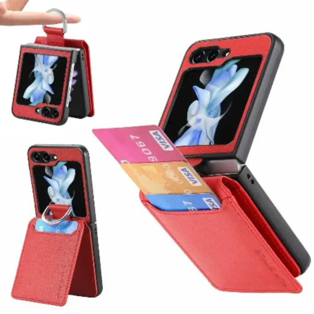 Galaxy Z Flip Series Leather Case (Available in 7 colours)