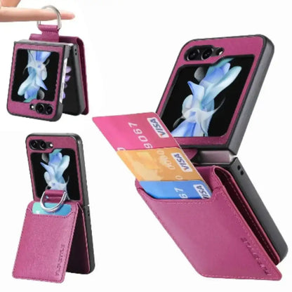 Galaxy Z Flip Series Leather Case (Available in 7 colours)