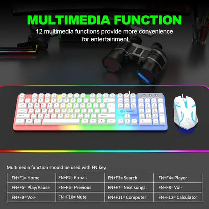 Gaming Keyboard & Mouse Combo – LED Backlight