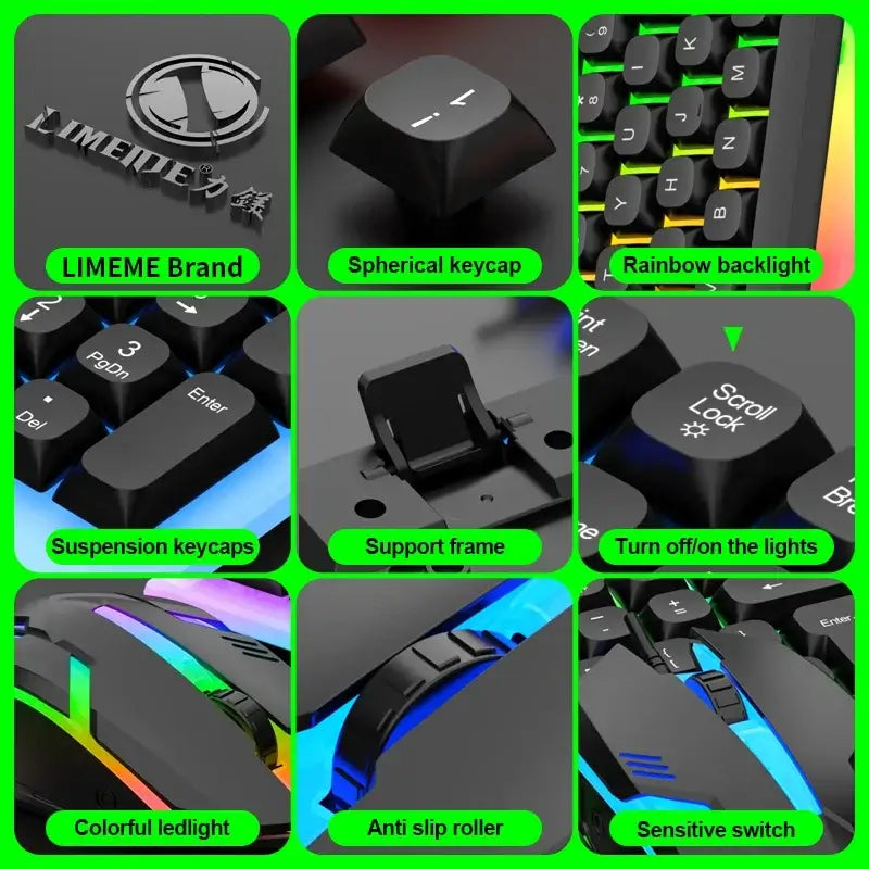 Gaming Keyboard & Mouse Combo – LED Backlight