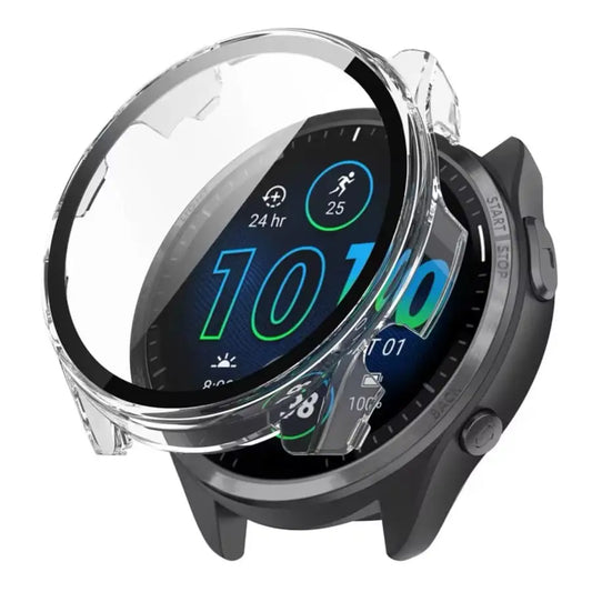 Garmin Forerunner 965 - Protective Case (Clear with border)