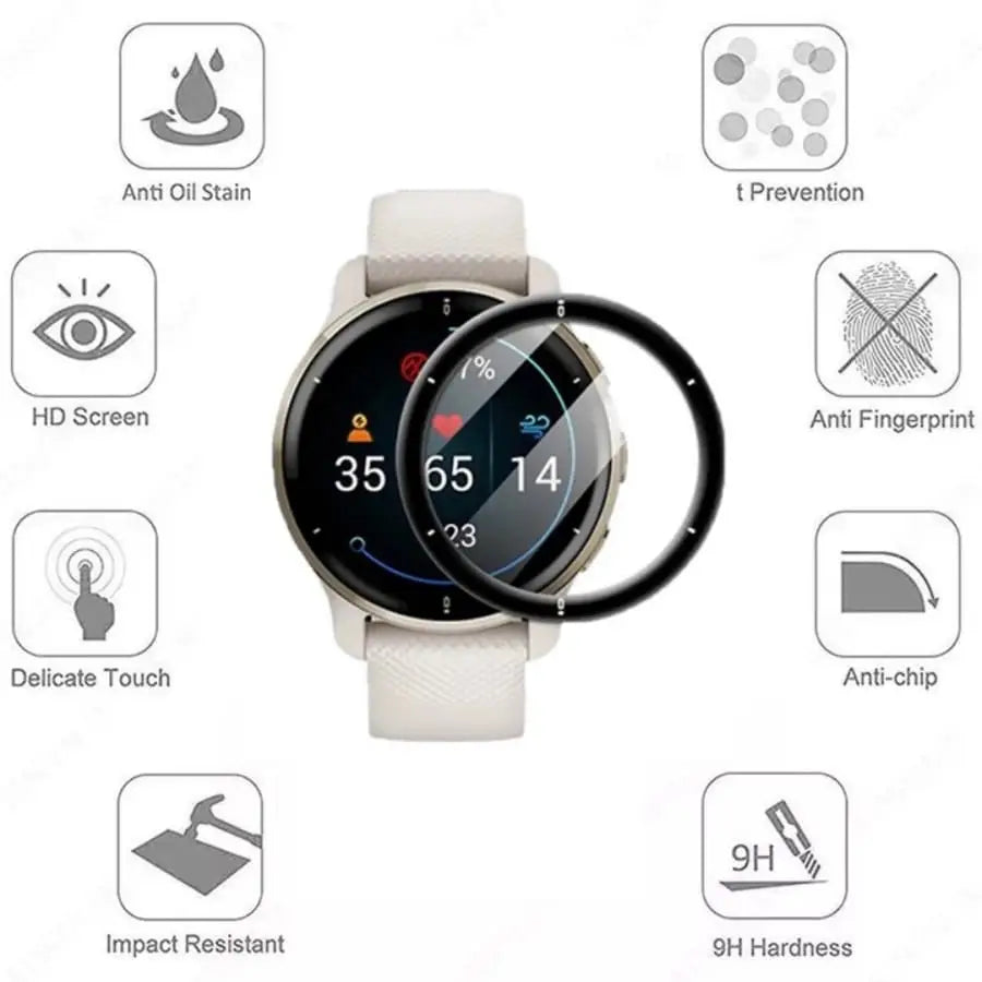 Garmin Venu 2 Plus - Screen Protectors (Pack of 5)