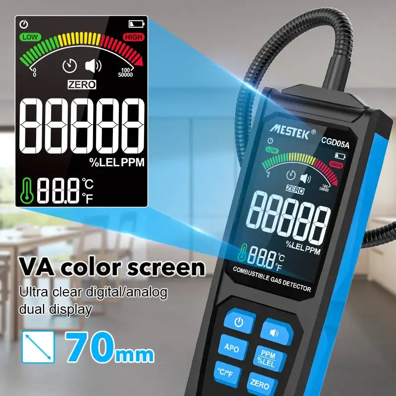 Gas Leak Detector 0–50000PPM