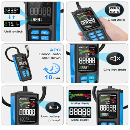 Gas Leak Detector 0–50000PPM